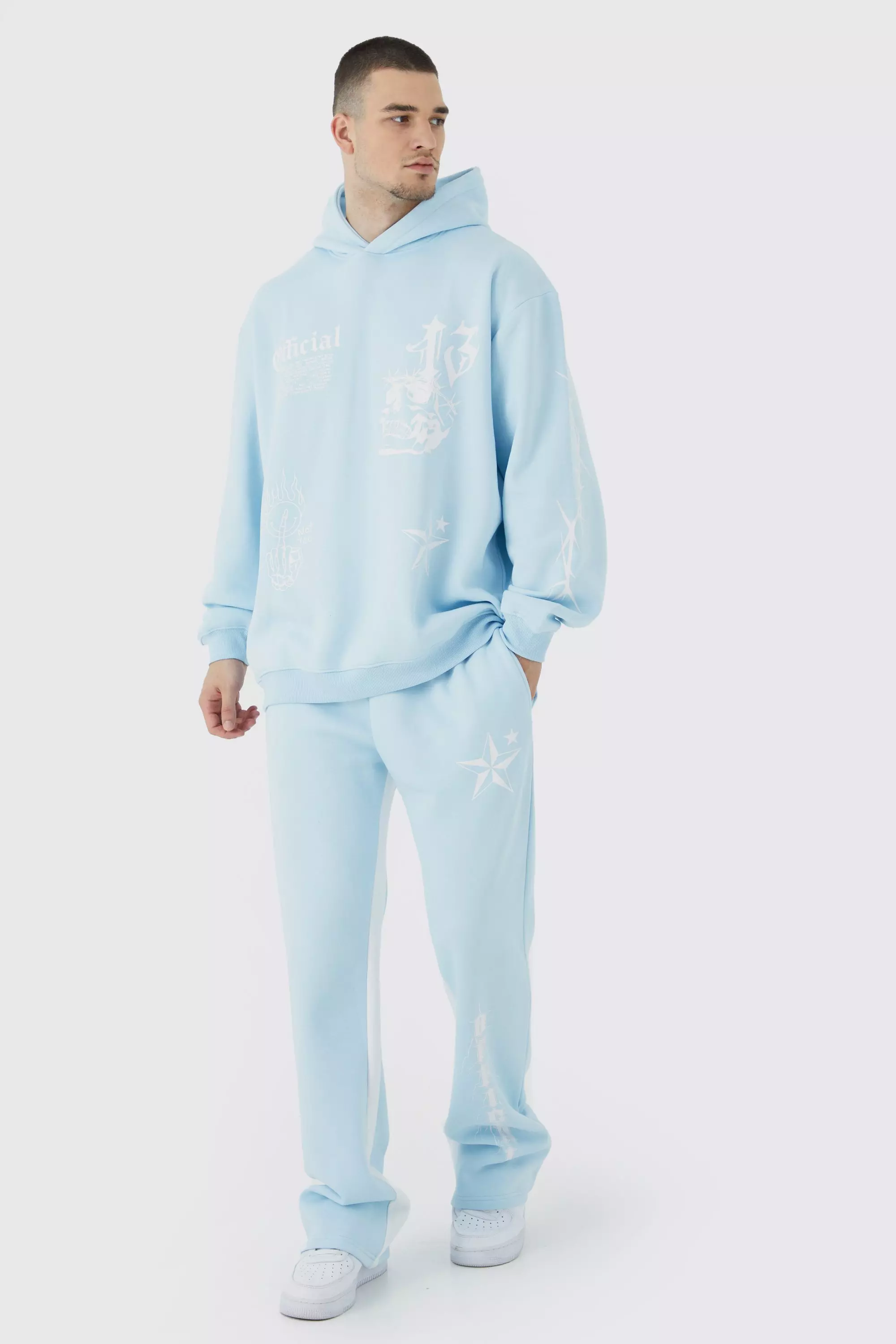 Sky blue hot sale nike tracksuit